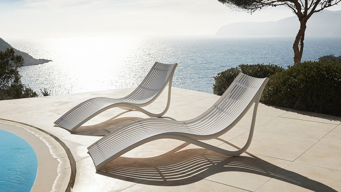 Lettino Ibiza Sun Lounger di Vondom