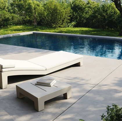 lettino prendisole Jut Sun Chaise di Vondom