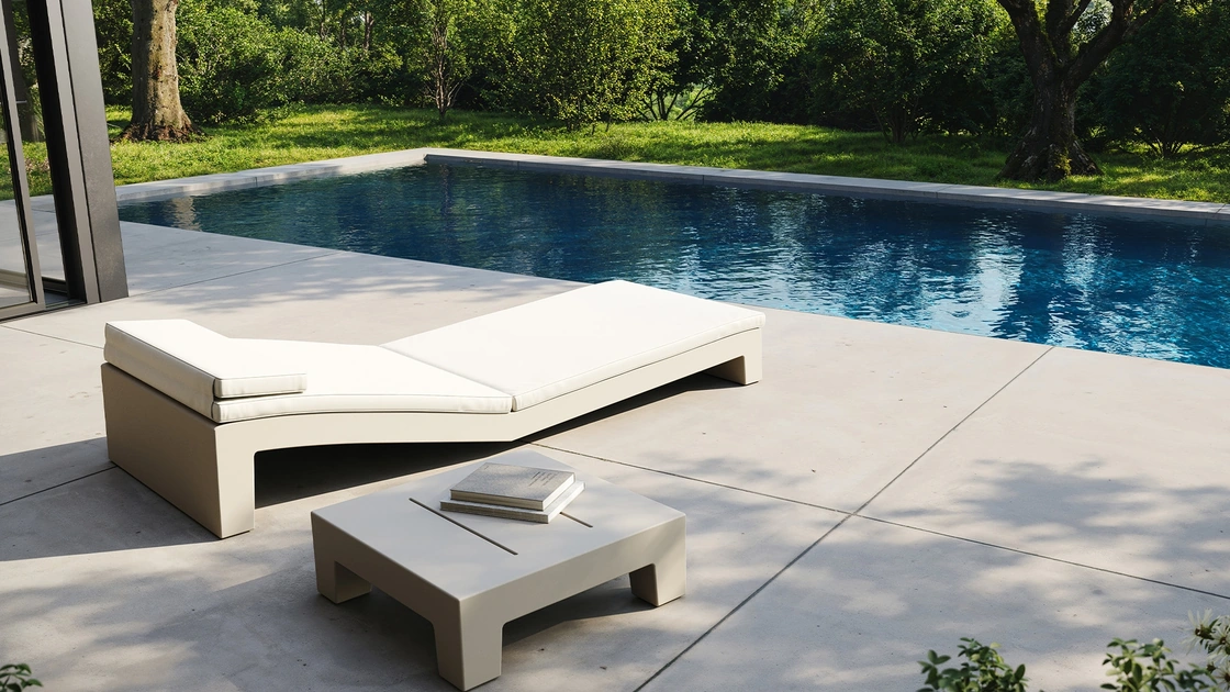 lettino prendisole Jut Sun Chaise di Vondom