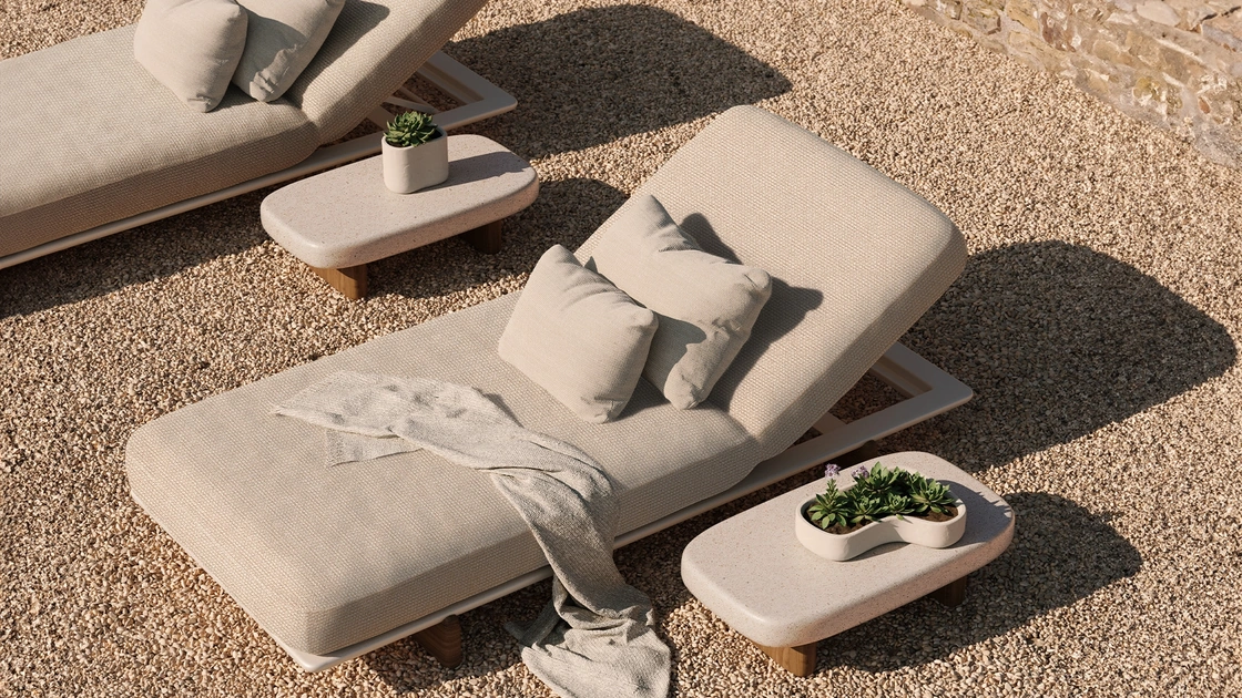 Lettino Milos Sun Lounger di Vondom