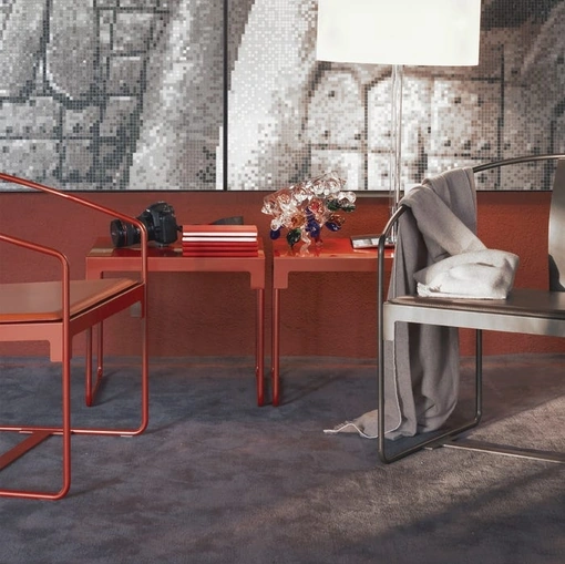 Tavolino e Sedie da esterno e interno in acciaio Mingx di Driade