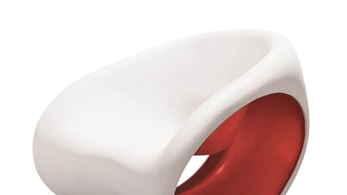 Poltroncina a dondolo da esterno e interno MT3 di Driade