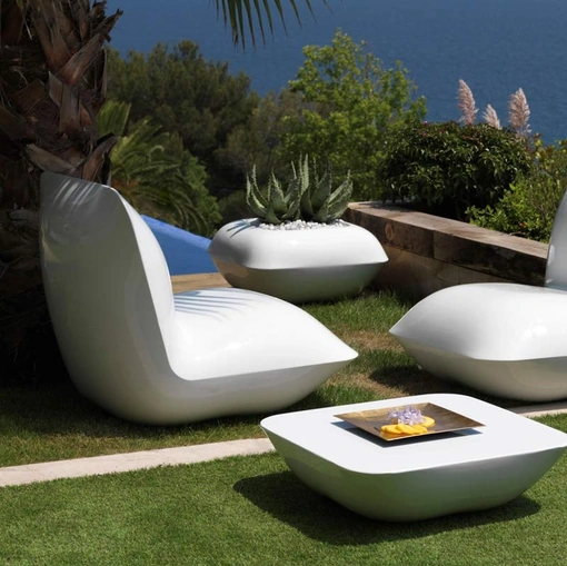 Poltroncina da giardino Pillow Lounge Chair di Vondom