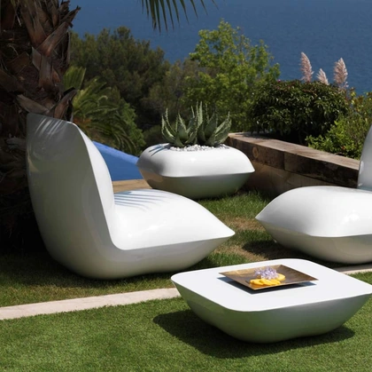 Poltroncina da giardino Pillow Lounge Chair di Vondom