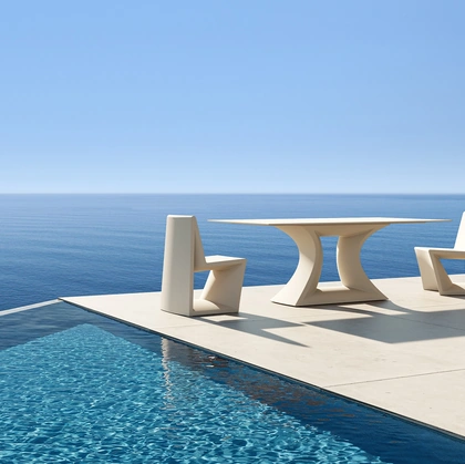 Tavolo e Sedia Rest Dining di Vondom