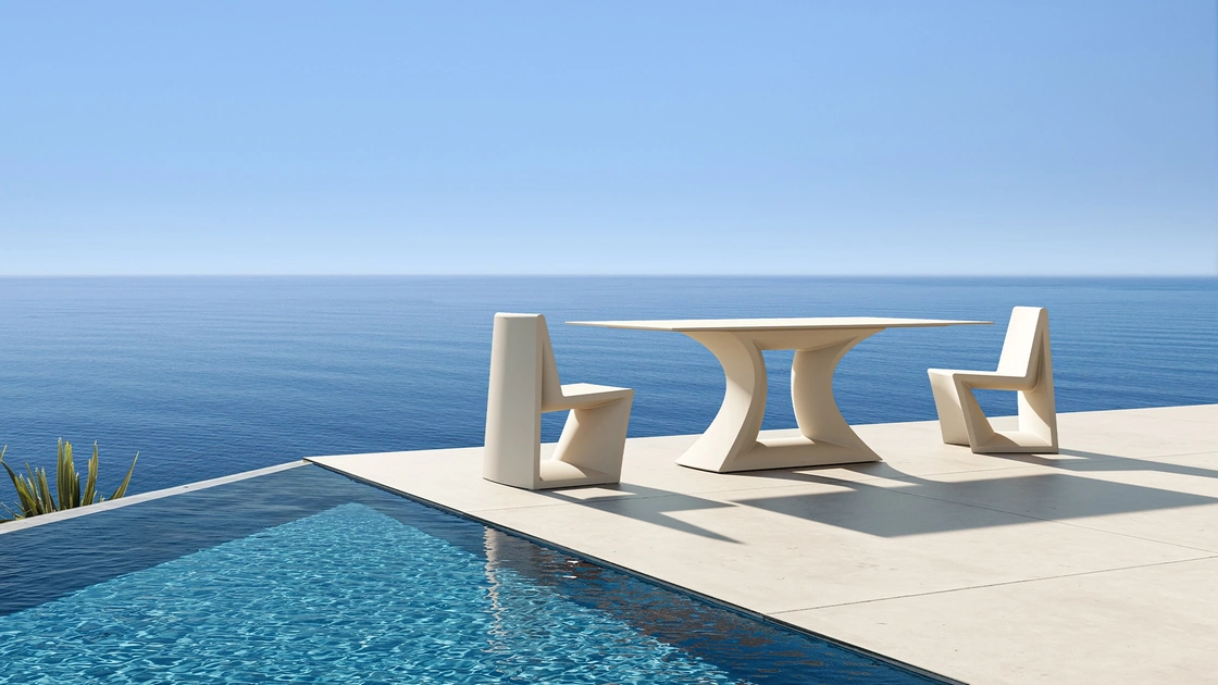 Tavolo e Sedia Rest Dining di Vondom