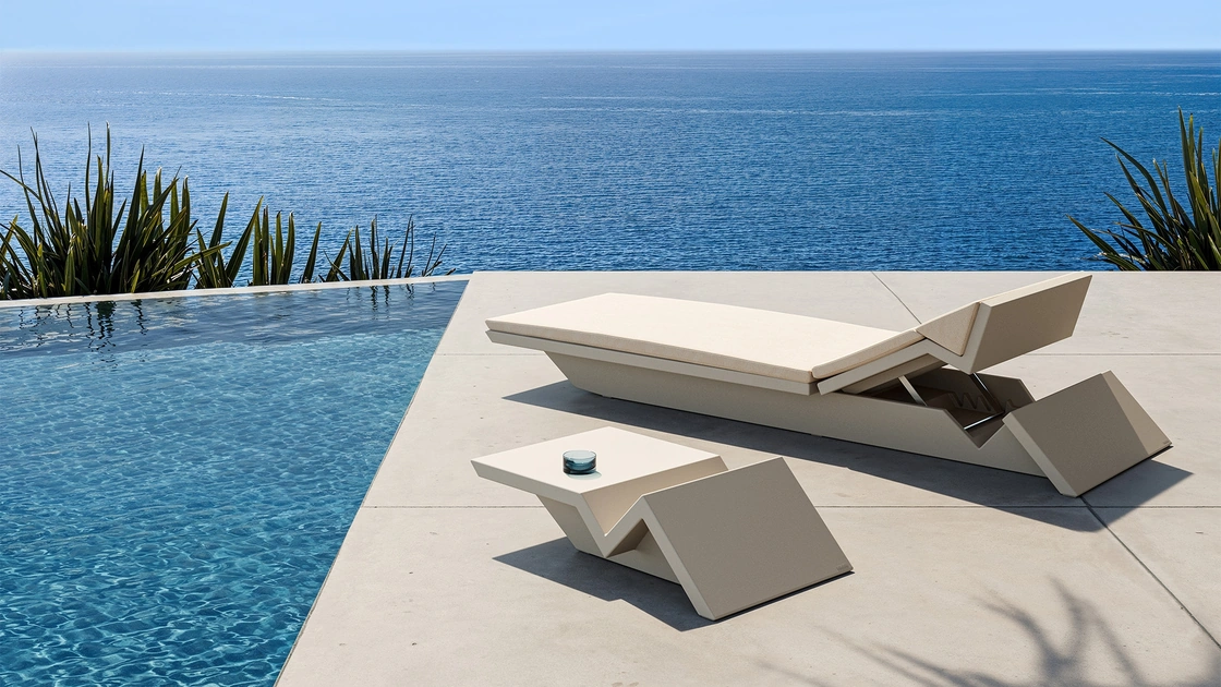 Sdraio da giardino Rest Sun Chaise di Vondom