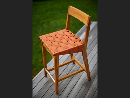 Sgabello Risom Outdoor Barstool di Knoll