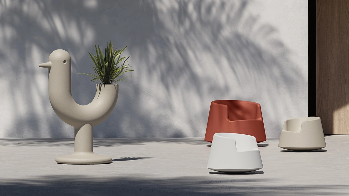 Poltroncina da giardino per bambini Roulette di Vondom