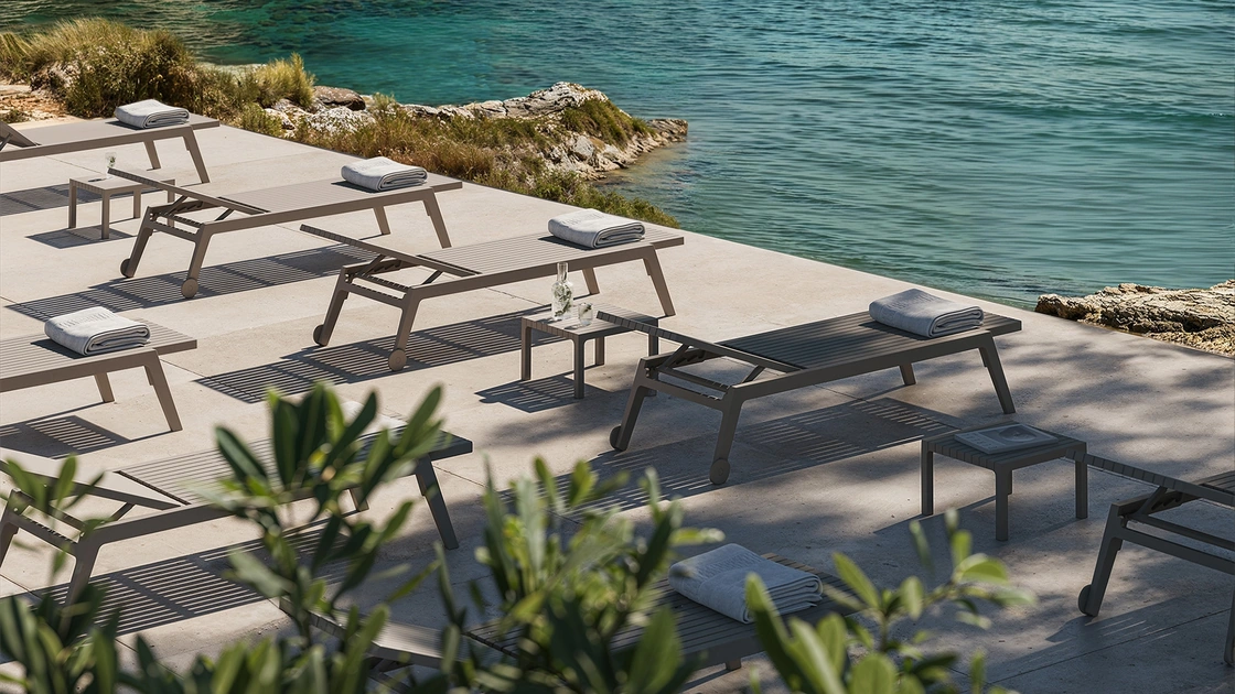 Lettino Spritz Sun Lounger di Vondom