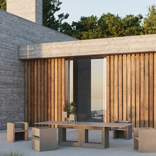 Sedia e Tavolo Vela di Vondom