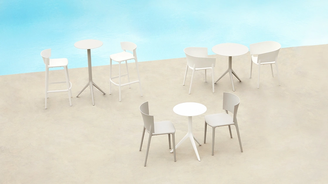 Sedia, sgabello e tavolini Africa di Vondom