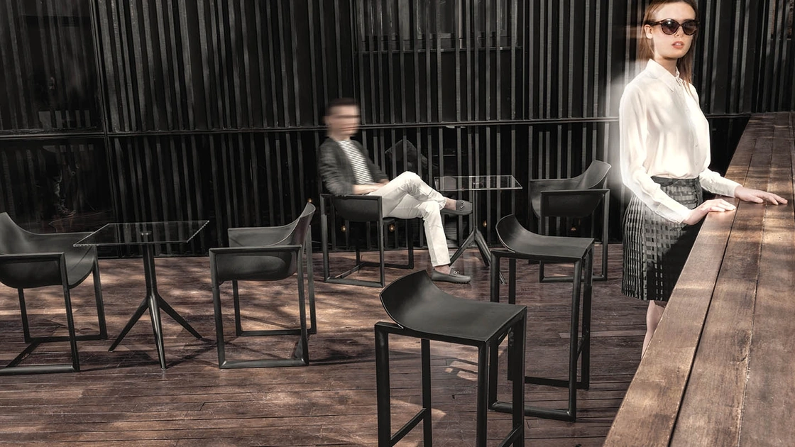 Sedia e Sgabello Wall Street di Vondom