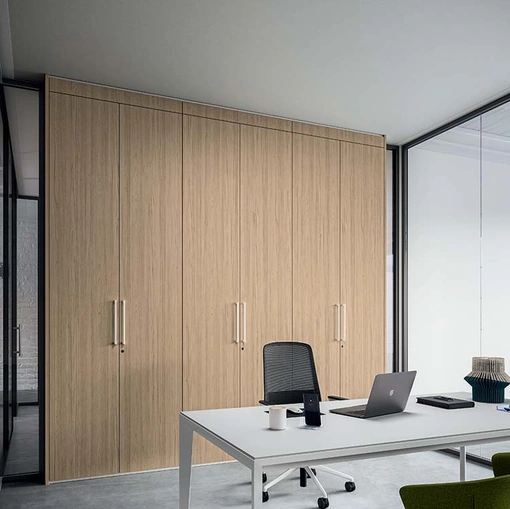 Armadio Ufficio S1 effetto legno di Quadrifoglio