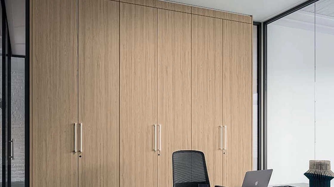 Armadio Ufficio S1 effetto legno di Quadrifoglio