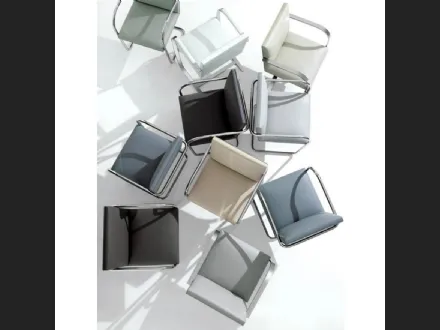 Seduta Ospiti e Attesa Brno Flat Bar Side Chair di Knoll