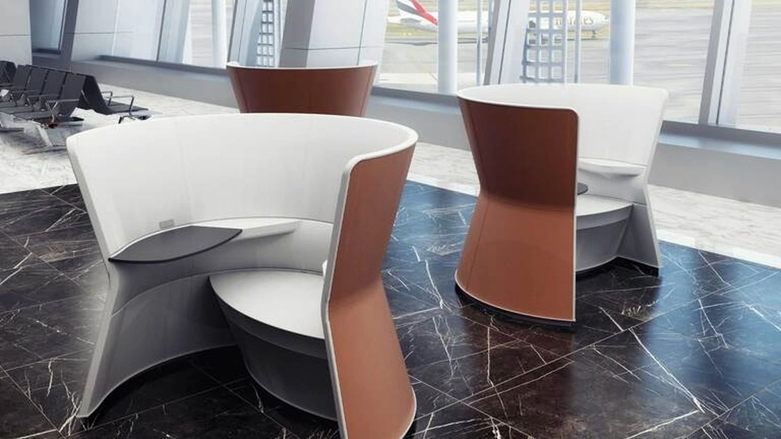 Poltrona da attesa Cove di Poltrona Frau