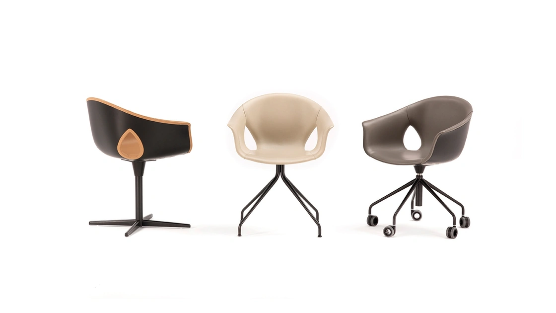 Sedia Ospiti Ginger Ale Visitor di Poltrona Frau