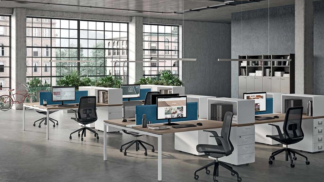 Scrivania Operativa Idea+ 01 di Quadrifoglio