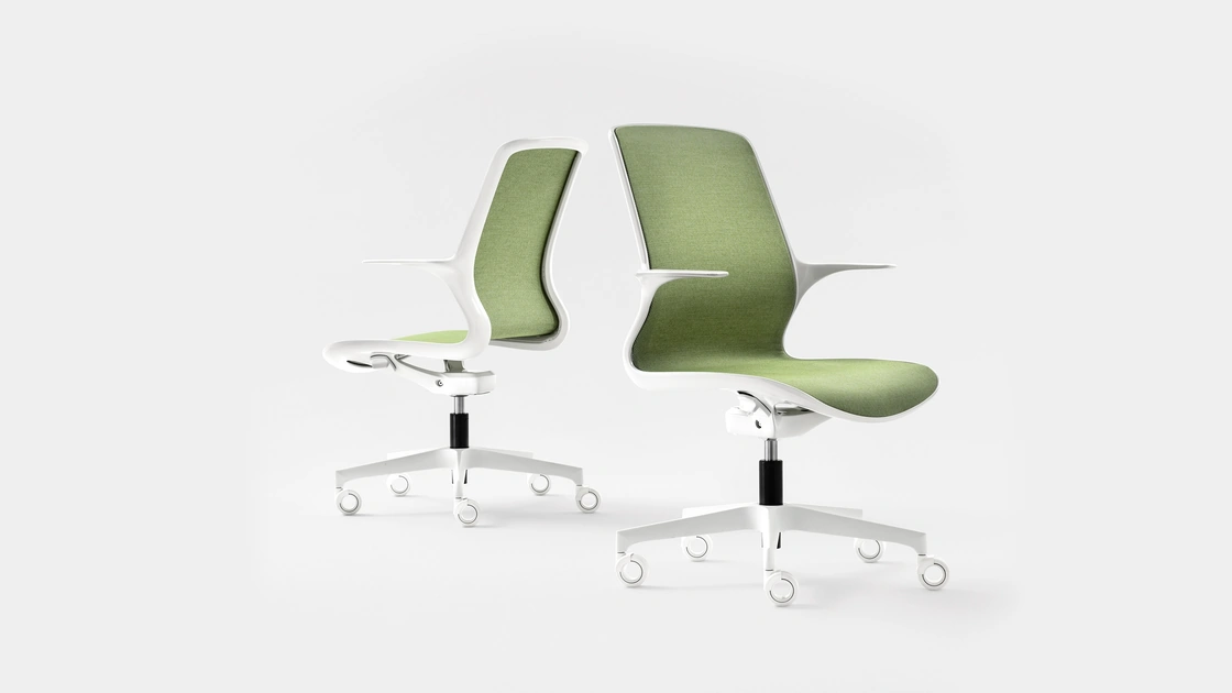 Sedia operativa in tessuto Loop di Milani