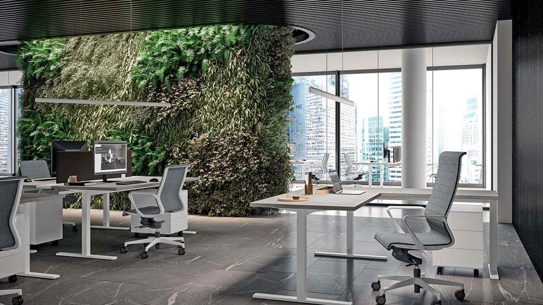 Scrivania Operativa Idea+ Tube di Quadrifoglio