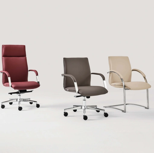 Poltrone da Ufficio in pelle Rang di Milani
