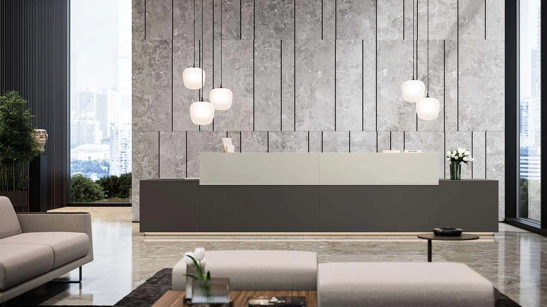 Bancone Reception Z1 di Quadrifoglio