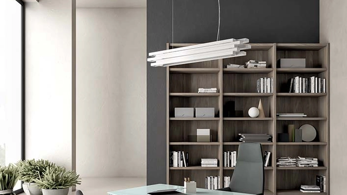 Scrivania Direzionale X-Time Work Glass di Quadrifoglio