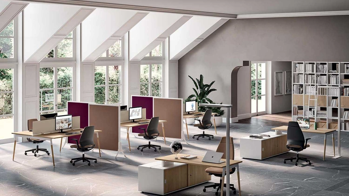 Scrivania Operativa X3 di Quadrifoglio