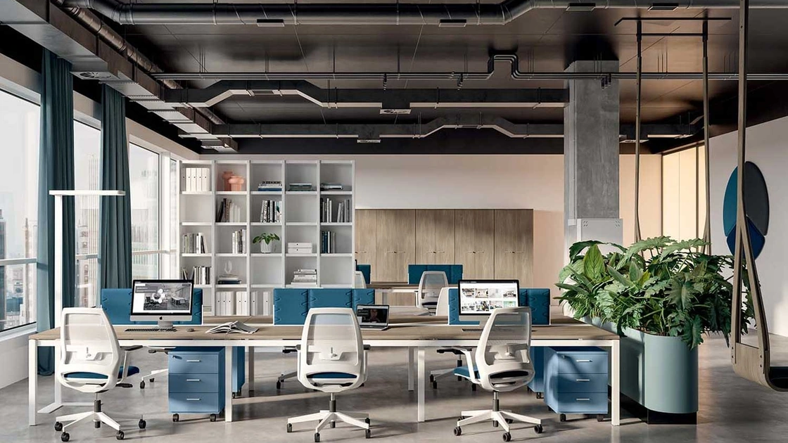 Scrivania Operativa X4 di Quadrifoglio