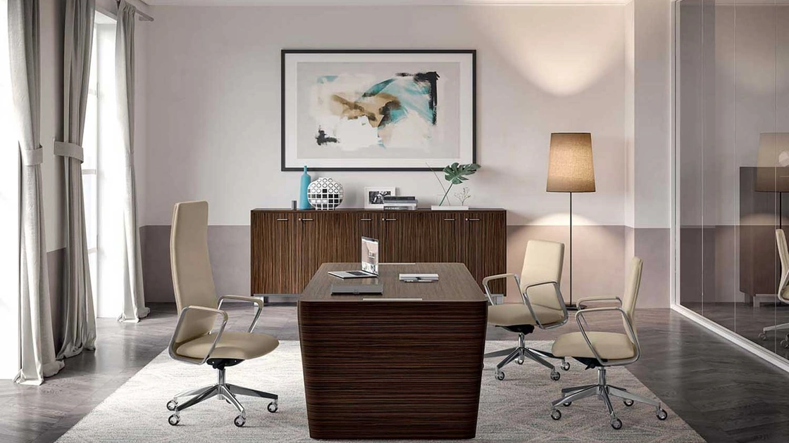 Poltrona Direzionale con schienale alto Directa di Quadrifoglio