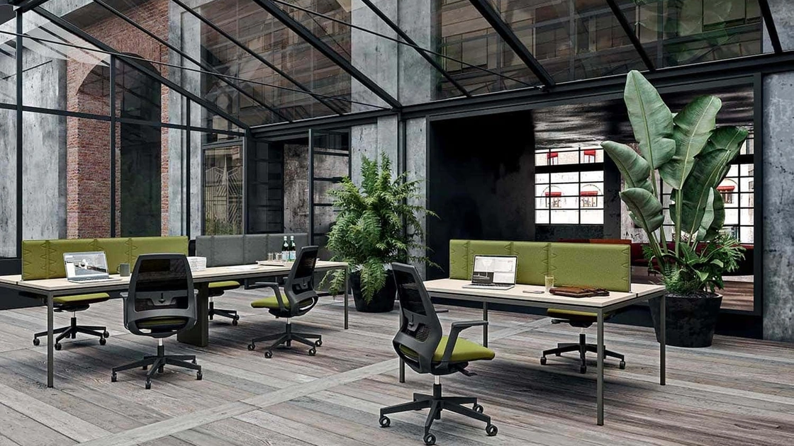 Sedia Operativa con schienale alto Oxygen di Quadrifoglio