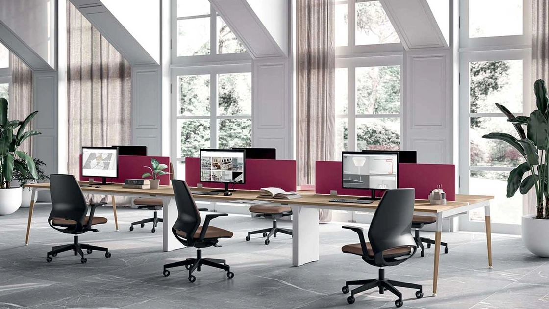 Sedia Operativa con schienale alto Oxygen di Quadrifoglio