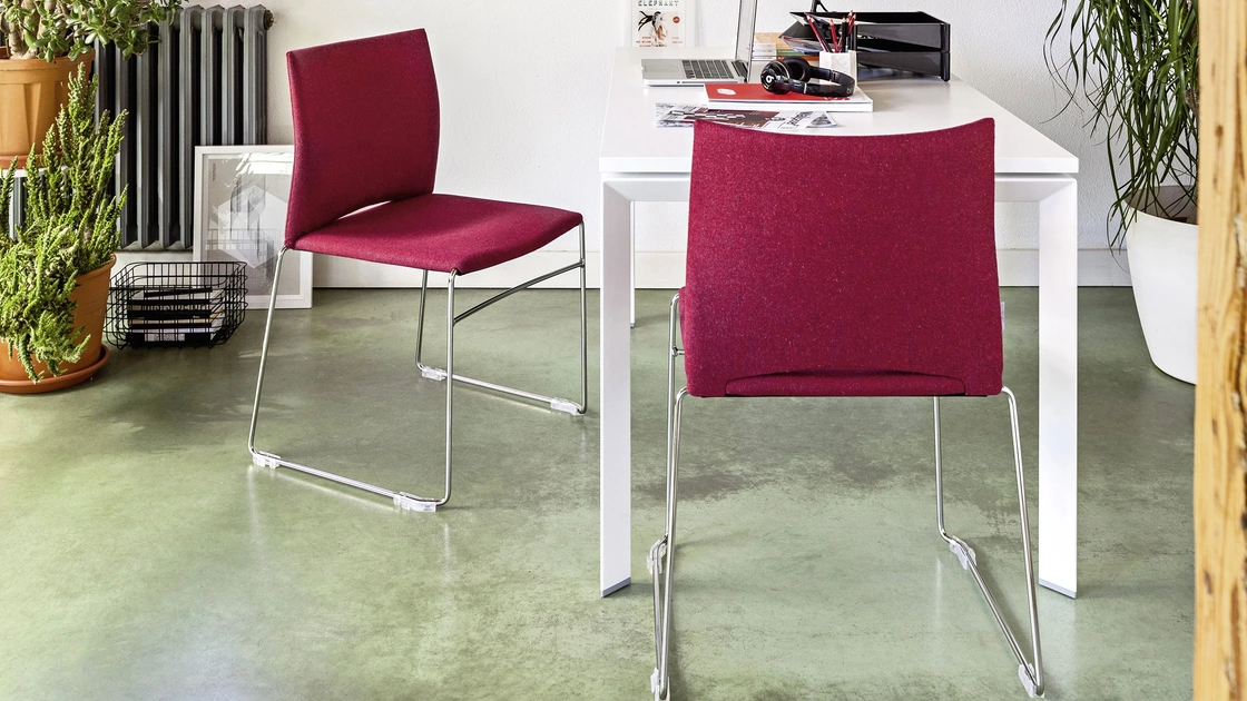 Seduta per Ospiti e Attesa impilabile Wendy di Milani